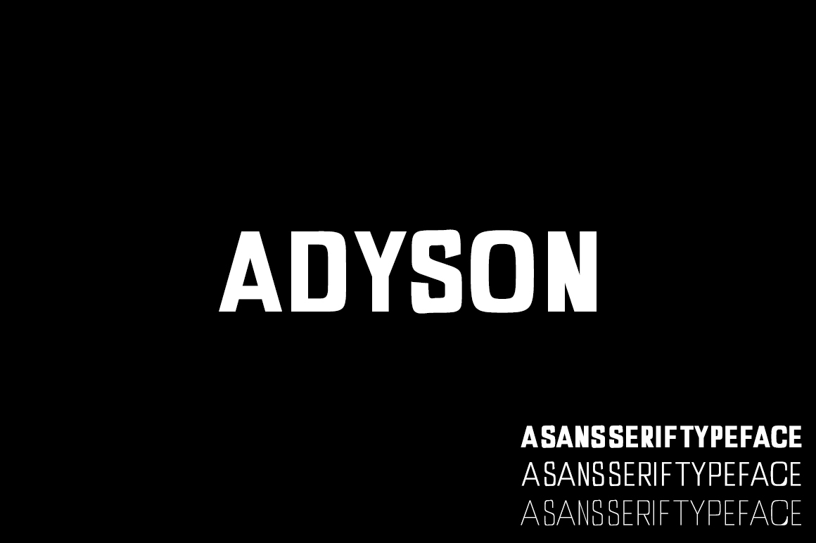 Adyson: A Bold Font for Impactful Design