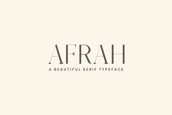 Afrah Family: A Serif Font for Impactful Design