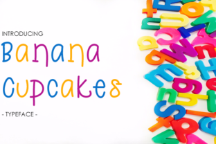Banana Cupcakes: A Unique Sans Serif for Creative Projects