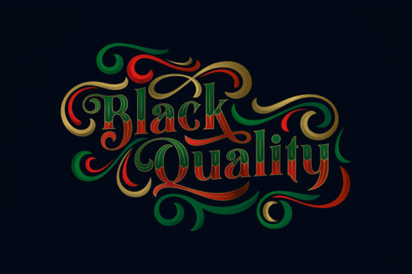 Black Quality Font for Creative Makers