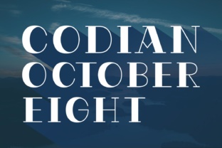 Codian October Eight Font Review