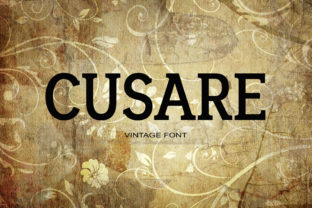 Cusare: A Bold Serif Font for Timeless Design