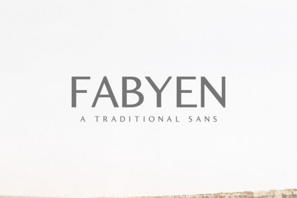 Fabyen Family: A Modern Sans Serif for Digital Marketing