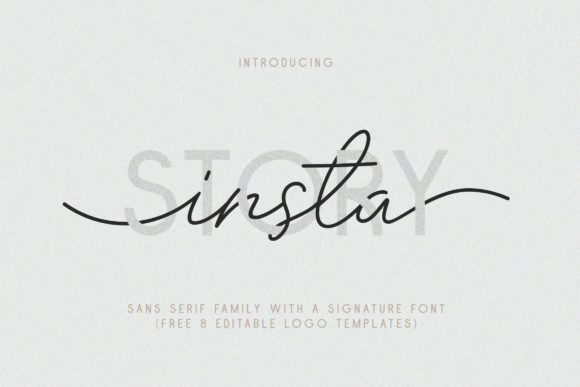 Insta Story Duo Font for Editorial Design
