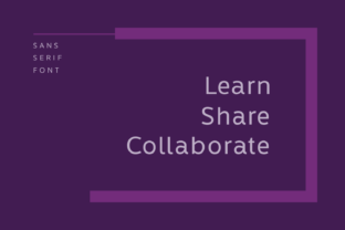 Learn Share Collaborate Family Font
