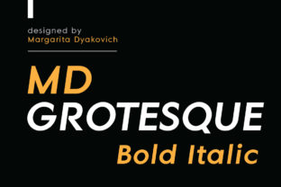 MD Grotesque Bold Italic: A Font for Impact