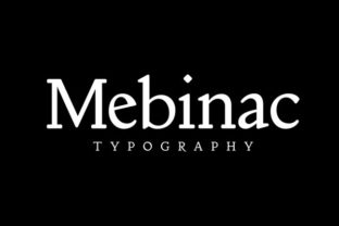 Mebinac Bold Two: A Serif Font for Creative Branding