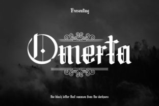Omerta: A Bold Blackletter Font