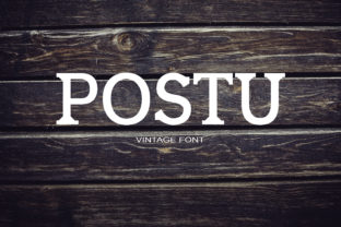Postu: A Bold Serif Font for Creative Projects