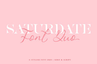 Saturdate Duo: A Classy Font for Handmade Creations